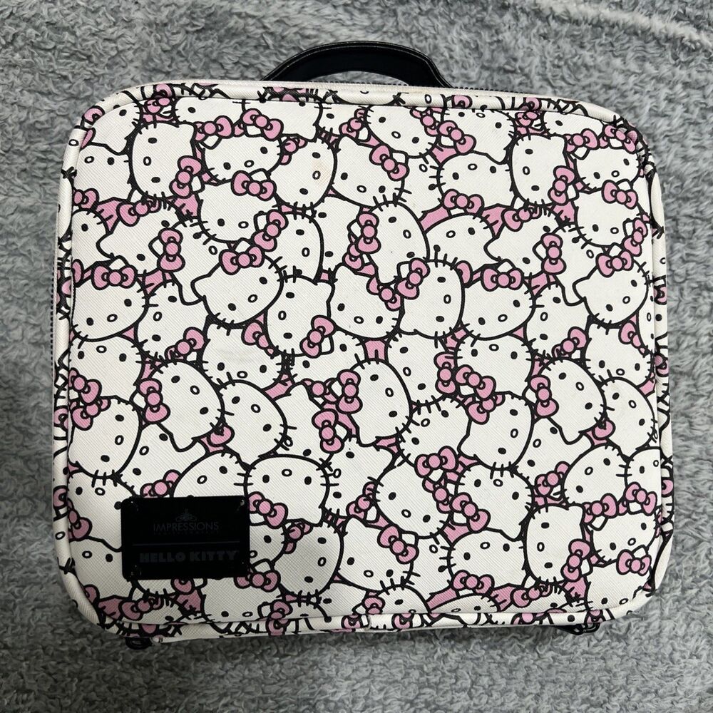 Hello Kitty impressions makeup travel Zippered case